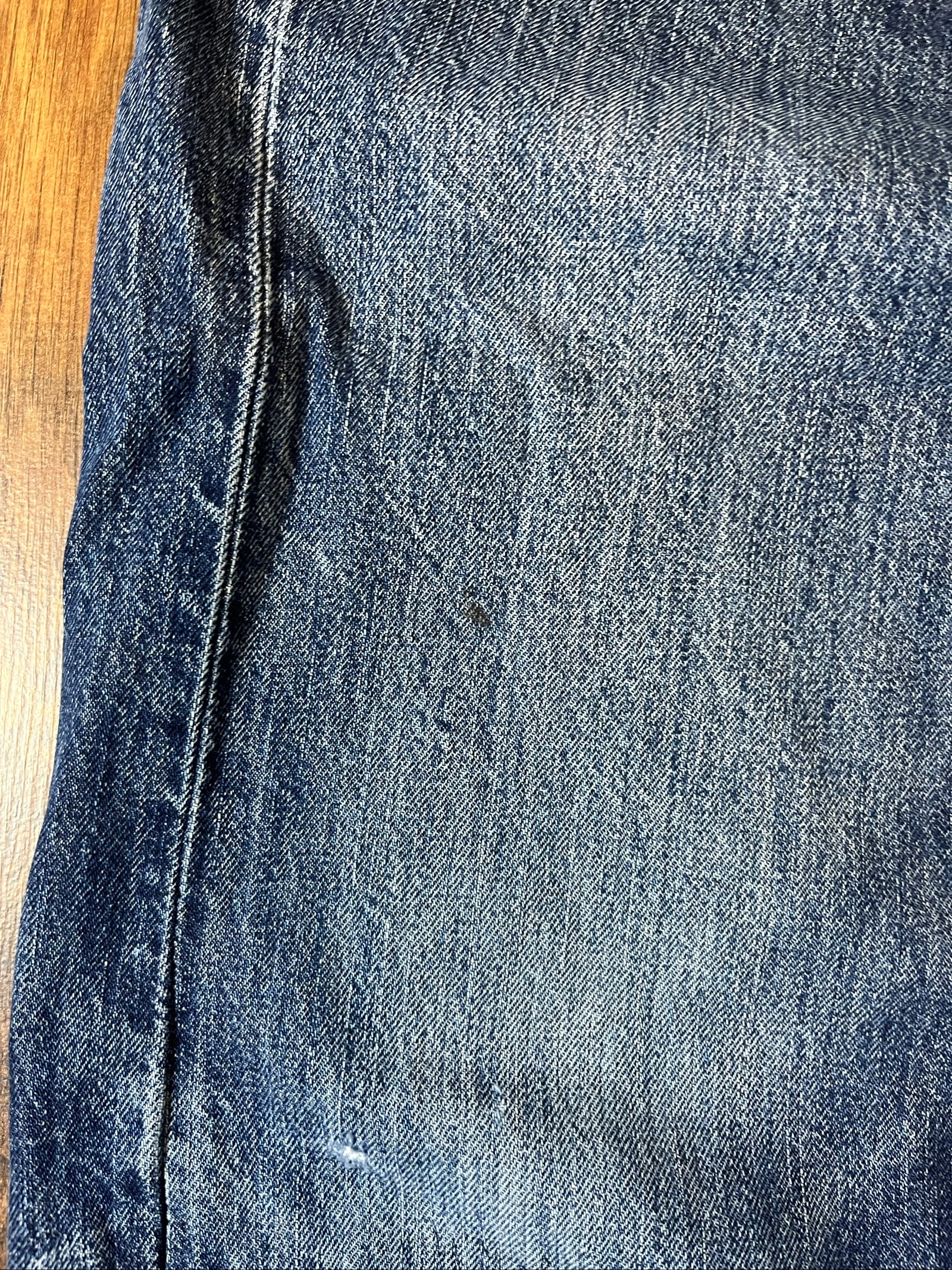 501 blauwe medium rechte snit lichtgevende natuurlijke spijkerbroek - Levi's Strauss & Co - maat 34/30 - goede staat – photo 6